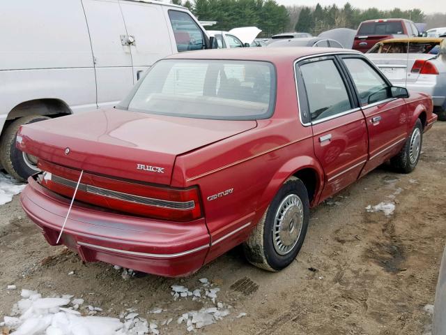 1G4AG55M2S6482331 - 1995 BUICK CENTURY SP MAROON photo 4