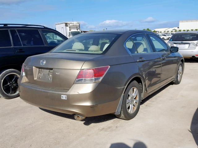 1HGCP26408A028855 - 2008 HONDA ACCORD LXP GOLD photo 4