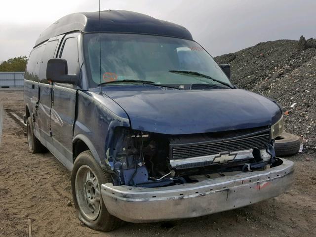 1GBFG15T631150244 - 2003 CHEVROLET EXPRESS G1 BLUE photo 1