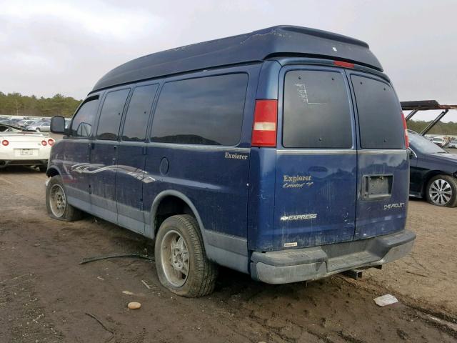 1GBFG15T631150244 - 2003 CHEVROLET EXPRESS G1 BLUE photo 3