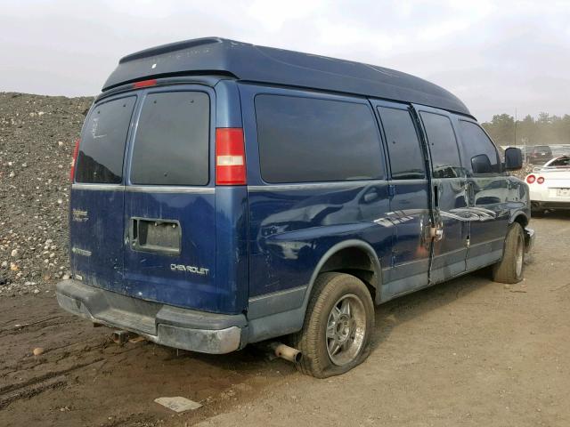 1GBFG15T631150244 - 2003 CHEVROLET EXPRESS G1 BLUE photo 4