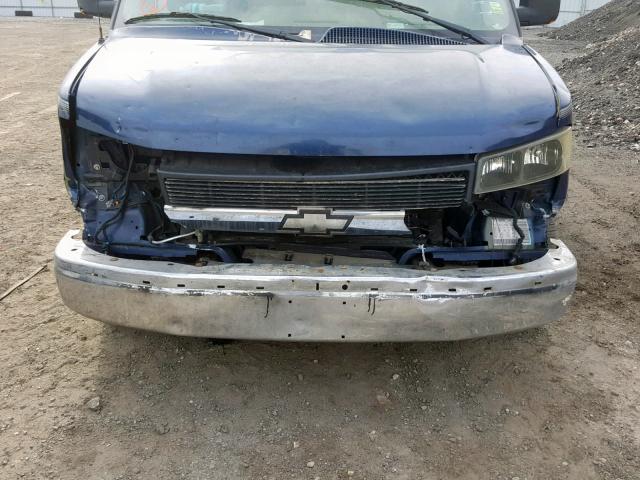 1GBFG15T631150244 - 2003 CHEVROLET EXPRESS G1 BLUE photo 7