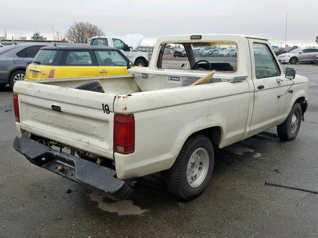 1FTCR10A4KUB25189 - 1989 FORD RANGER WHITE photo 4