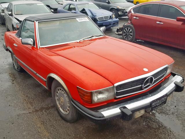 WDBBA45A3BB001275 - 1981 MERCEDES-BENZ 380 SL RED photo 1