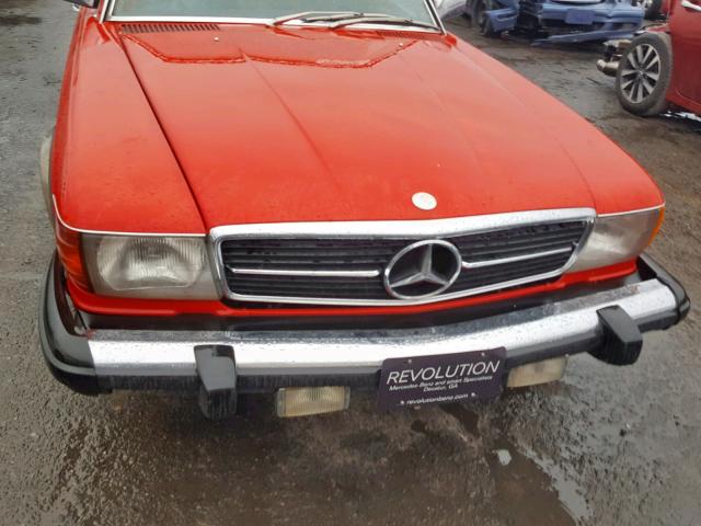 WDBBA45A3BB001275 - 1981 MERCEDES-BENZ 380 SL RED photo 7