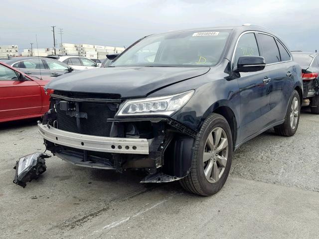 5FRYD4H86FB023848 - 2015 ACURA MDX ADVANC BLACK photo 2