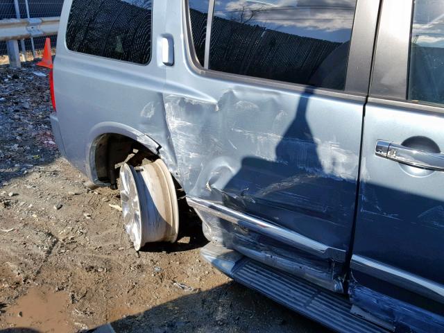 5N3AA08C48N907853 - 2008 INFINITI QX56 BLUE photo 9