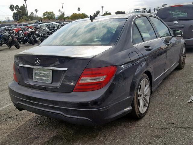 WDDGF4HBXDR283881 - 2013 MERCEDES-BENZ C 250 BLACK photo 4