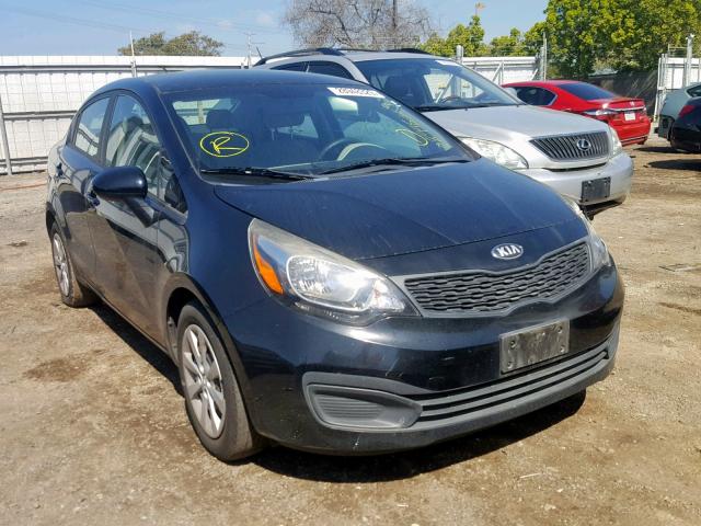 KNADM4A35D6247388 - 2013 KIA RIO LX BLACK photo 1