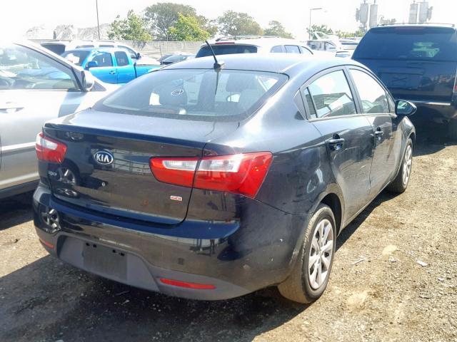 KNADM4A35D6247388 - 2013 KIA RIO LX BLACK photo 4