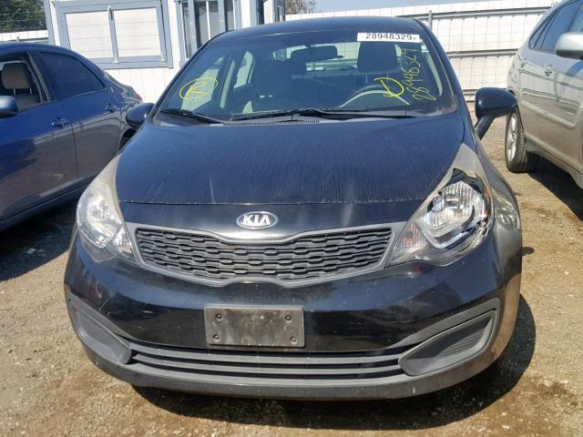 KNADM4A35D6247388 - 2013 KIA RIO LX BLACK photo 9