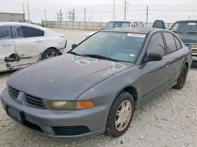 4A3AA36G52E018570 - 2002 MITSUBISHI GALANT DE GRAY photo 2