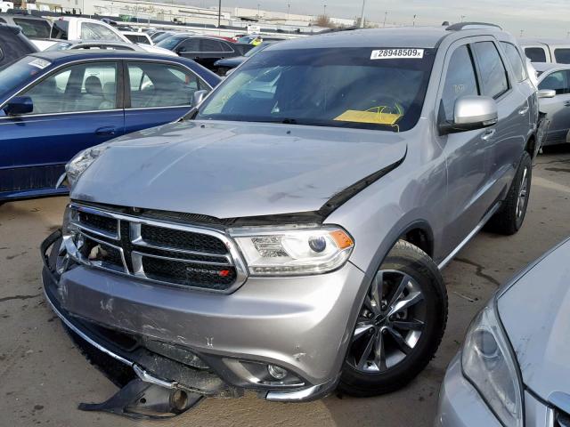 1C4RDJDG8FC740508 - 2015 DODGE DURANGO LI SILVER photo 2