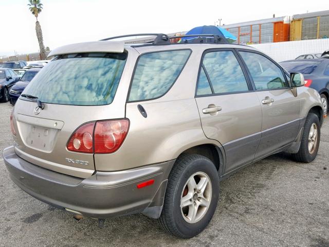 JT6GF10U6X0031521 - 1999 LEXUS RX 300 TAN photo 4