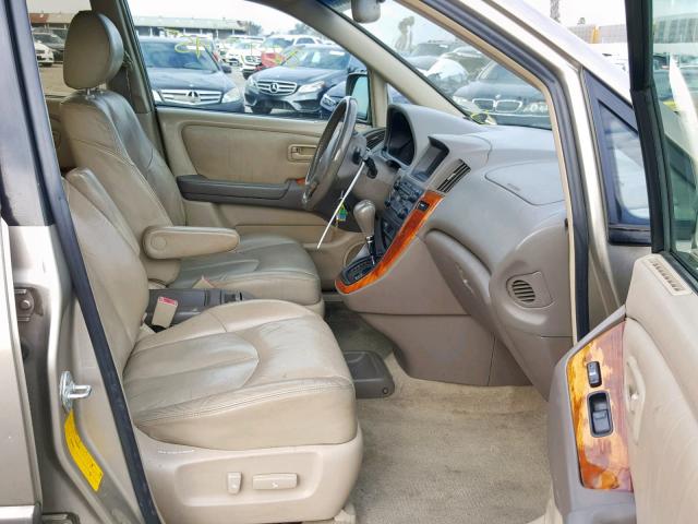 JT6GF10U6X0031521 - 1999 LEXUS RX 300 TAN photo 5