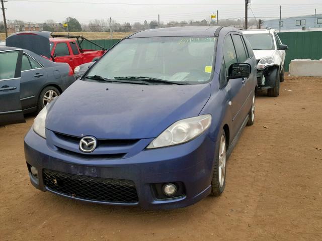 JM1CR293970136505 - 2007 MAZDA 5 BLUE photo 2