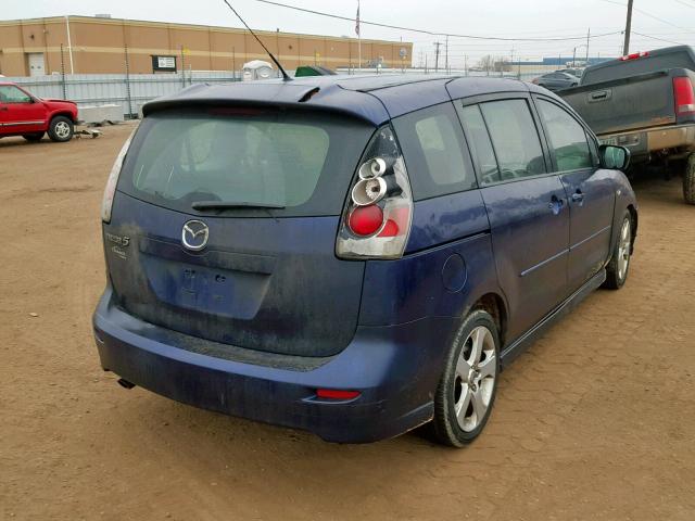 JM1CR293970136505 - 2007 MAZDA 5 BLUE photo 4