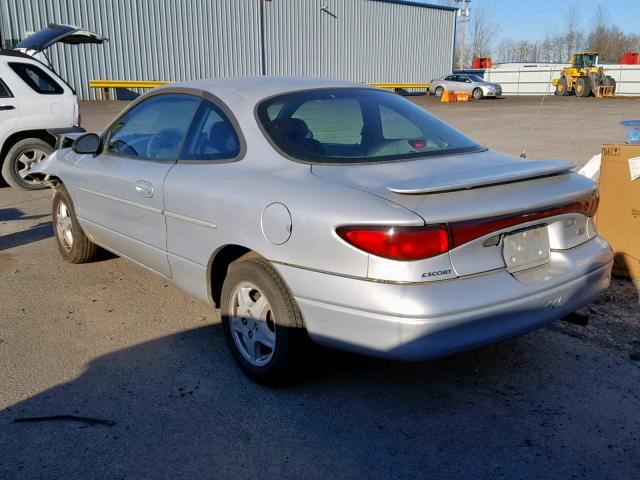 3FAKP1139XR224306 - 1999 FORD ESCORT ZX2 SILVER photo 3