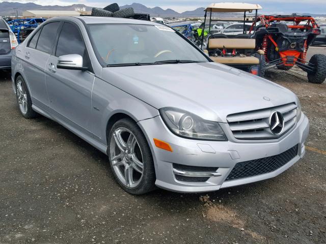 WDDGF4HB0CR235529 - 2012 MERCEDES-BENZ C 250 SILVER photo 1