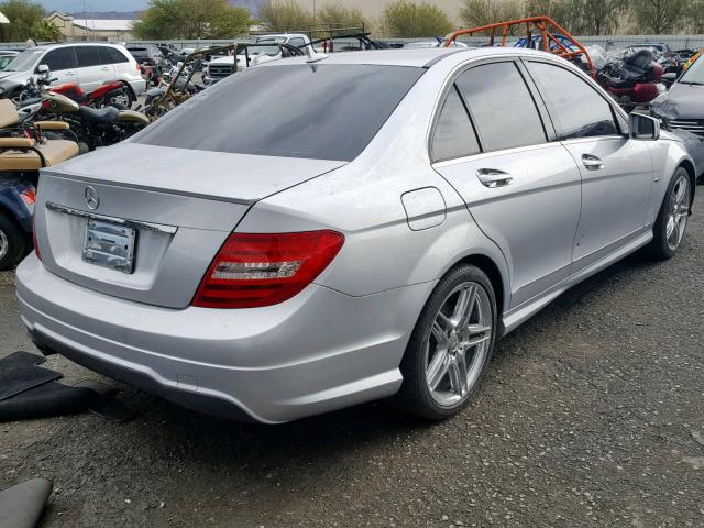 WDDGF4HB0CR235529 - 2012 MERCEDES-BENZ C 250 SILVER photo 4