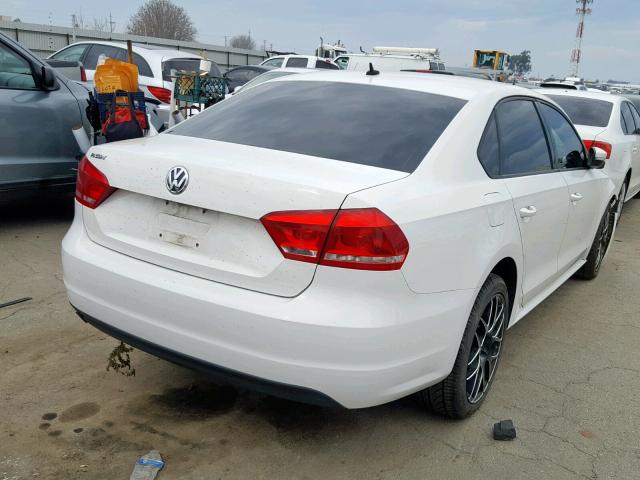 1VWAP7A35DC116524 - 2013 VOLKSWAGEN PASSAT S WHITE photo 4