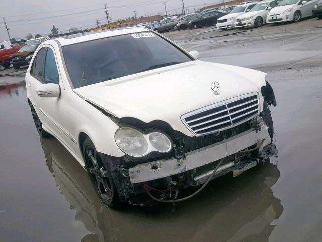 WDBRF52HX7F851623 - 2007 MERCEDES-BENZ C 230 WHITE photo 1