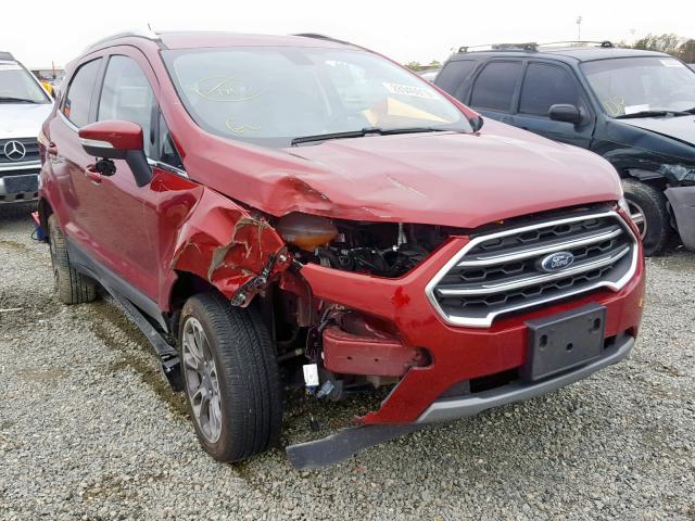 MAJ6P1WL7JC177602 - 2018 FORD ECOSPORT T RED photo 1