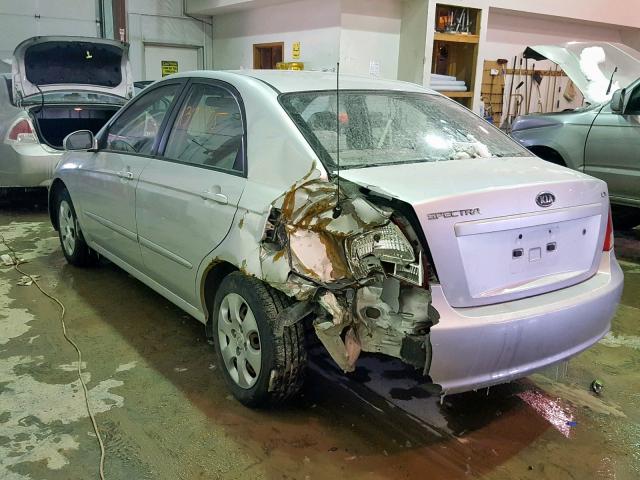 KNAFE121385542728 - 2008 KIA SPECTRA EX SILVER photo 3