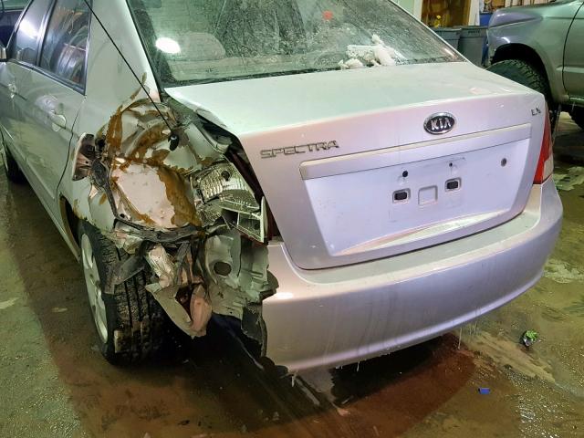 KNAFE121385542728 - 2008 KIA SPECTRA EX SILVER photo 9