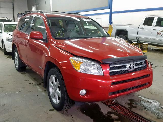 JTMBK31V185068319 - 2008 TOYOTA RAV4 LIMIT RED photo 1