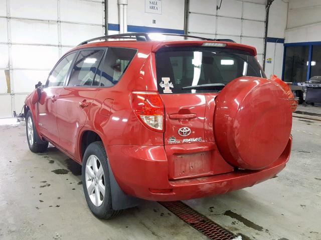 JTMBK31V185068319 - 2008 TOYOTA RAV4 LIMIT RED photo 3