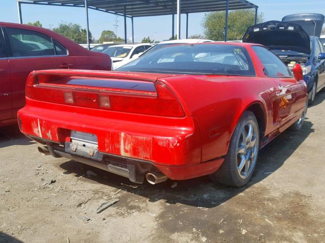 JH4NA1180ST000352 - 1995 ACURA NSX T RED photo 4