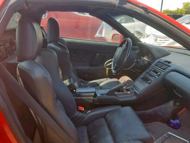 JH4NA1180ST000352 - 1995 ACURA NSX T RED photo 5
