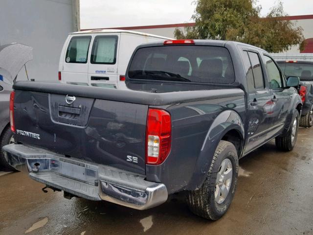 1N6AD0ERXAC437971 - 2010 NISSAN FRONTIER C GRAY photo 4