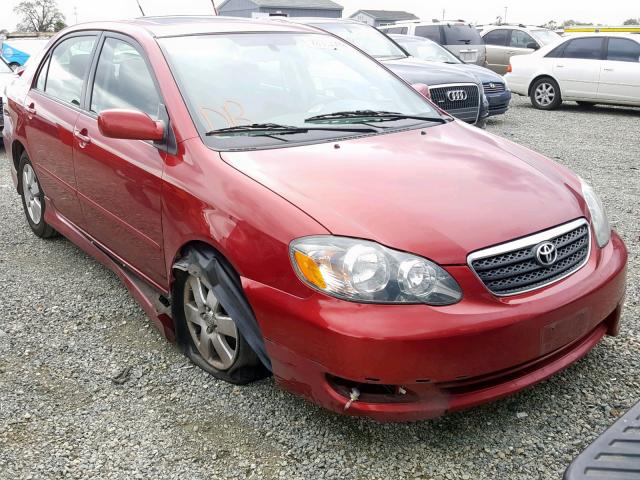 1NXBR32E25Z483141 - 2005 TOYOTA COROLLA S MAROON photo 1