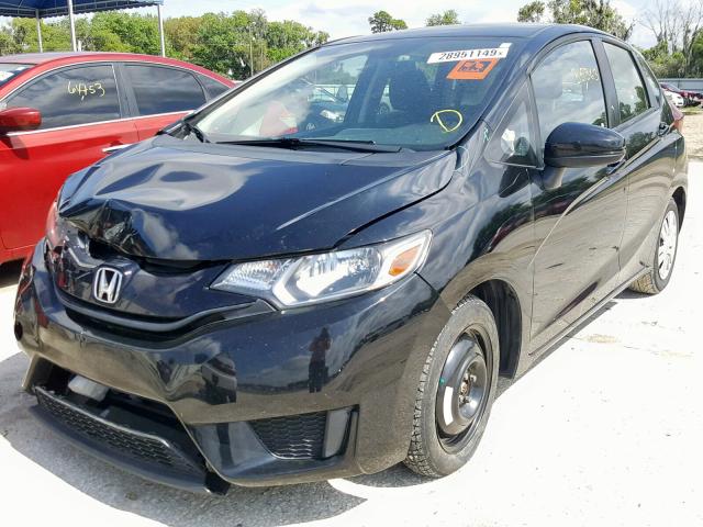 JHMGK5H59GX002397 - 2016 HONDA FIT LX BLACK photo 2