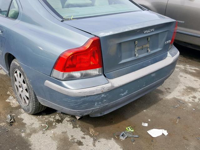 YV1RS61R522111758 - 2002 VOLVO S60 BLUE photo 9