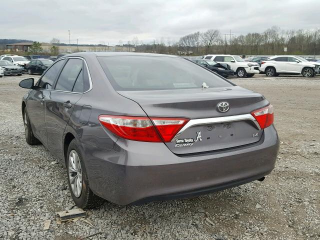 4T4BF1FK8GR582021 - 2016 TOYOTA CAMRY LE GRAY photo 3