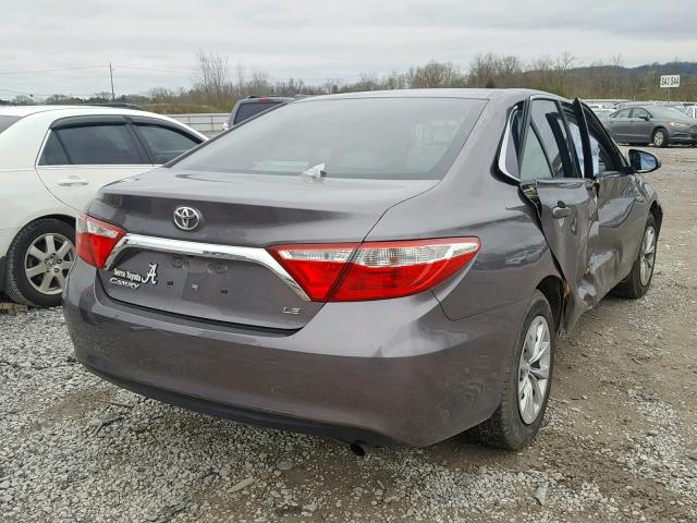 4T4BF1FK8GR582021 - 2016 TOYOTA CAMRY LE GRAY photo 4