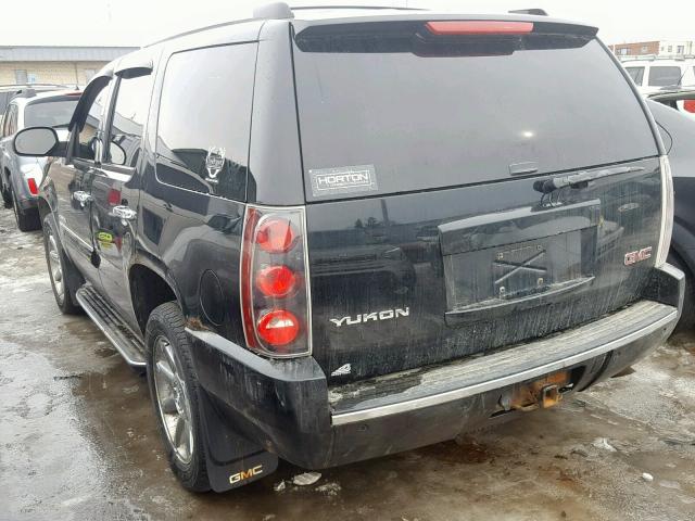 1GKFK638X7J154765 - 2007 GMC YUKON DENA BLACK photo 3