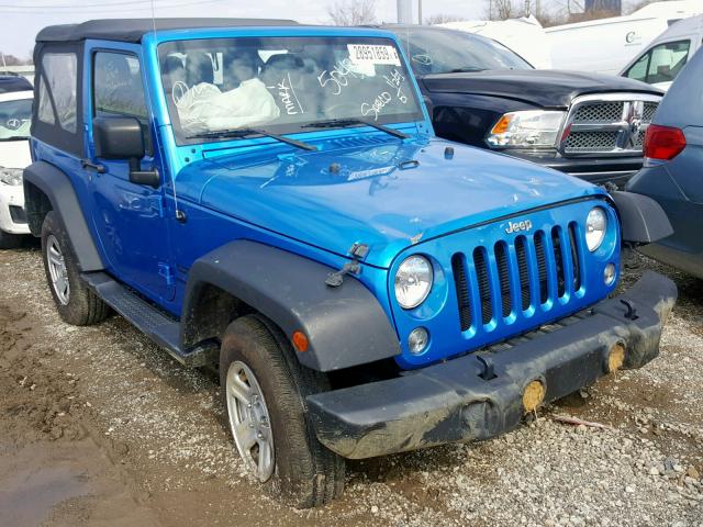 1C4AJWAG1FL608567 - 2015 JEEP WRANGLER S BLUE photo 1