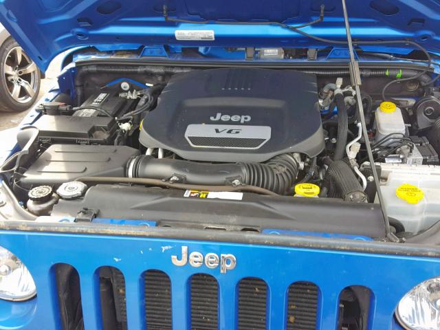 1C4AJWAG1FL608567 - 2015 JEEP WRANGLER S BLUE photo 7