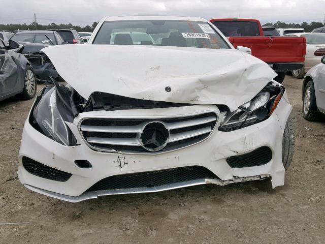 WDDHF8JB2EA967166 - 2014 MERCEDES-BENZ E 350 4MAT WHITE photo 9