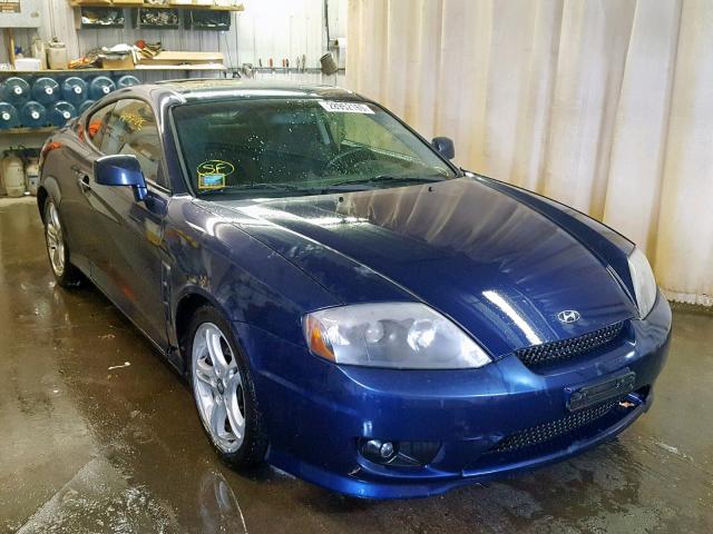 KMHHM65D96U228985 - 2006 HYUNDAI TIBURON GS BLUE photo 1