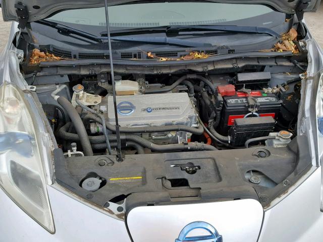 JN1AZ0CP0BT001124 - 2011 NISSAN LEAF SV GRAY photo 7