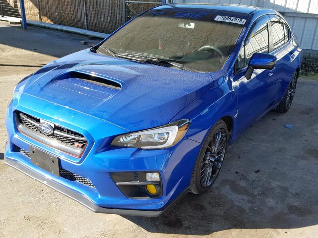 JF1VA2M6XG9811894 - 2016 SUBARU WRX STI BLUE photo 2