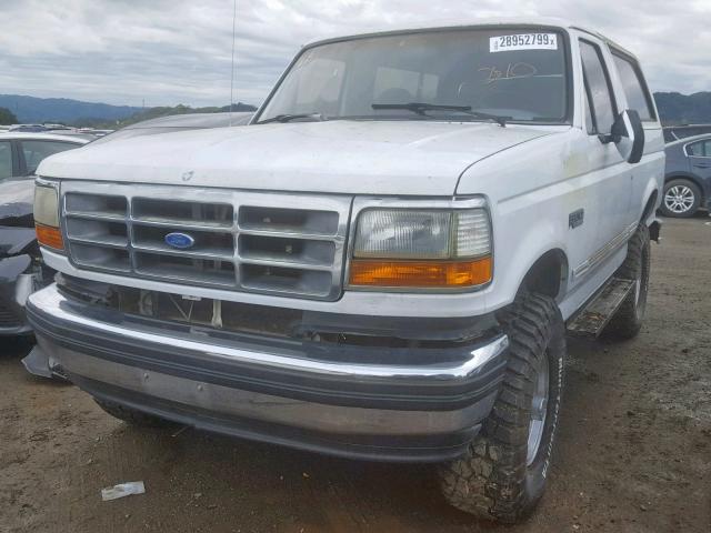 1FMEU15H1RLA18769 - 1994 FORD BRONCO U10 WHITE photo 2