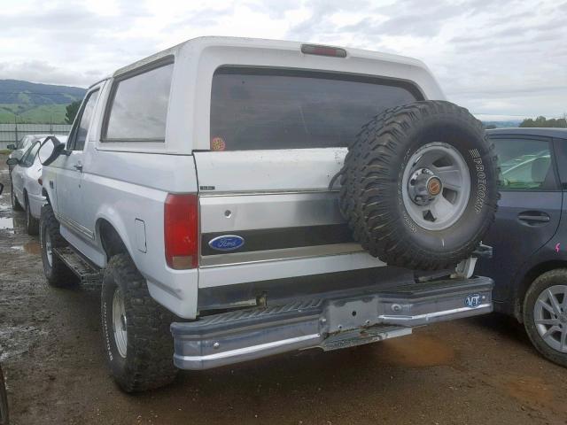 1FMEU15H1RLA18769 - 1994 FORD BRONCO U10 WHITE photo 3