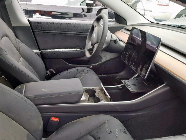 5YJ3E1EB6JF116451 - 2018 TESLA MODEL 3 BLACK photo 5