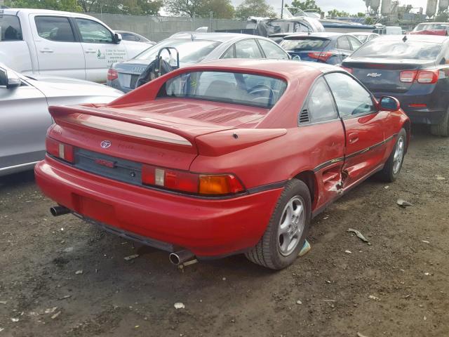 JT2SW21N7N0016483 - 1992 TOYOTA MR2 SPORT RED photo 4